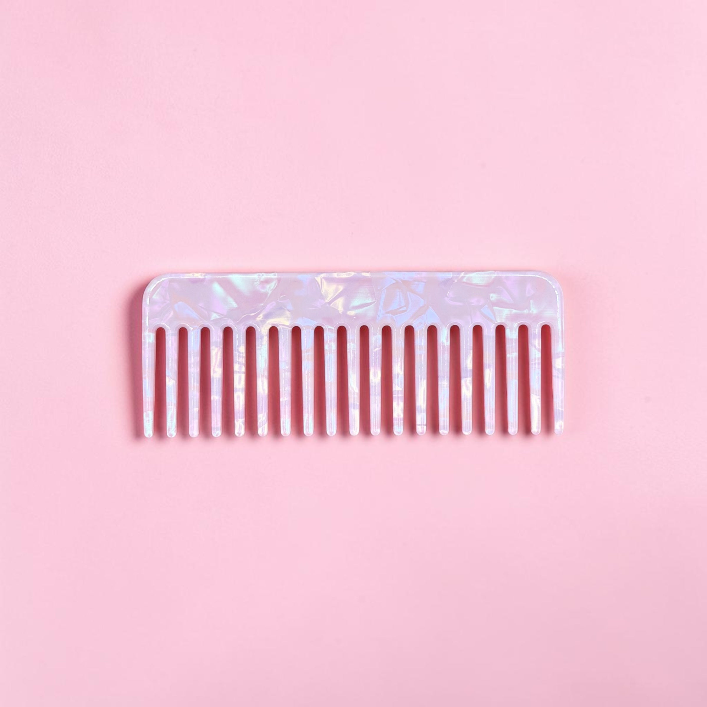 Mermaid Iridescent Wide Tooth Hair Comb