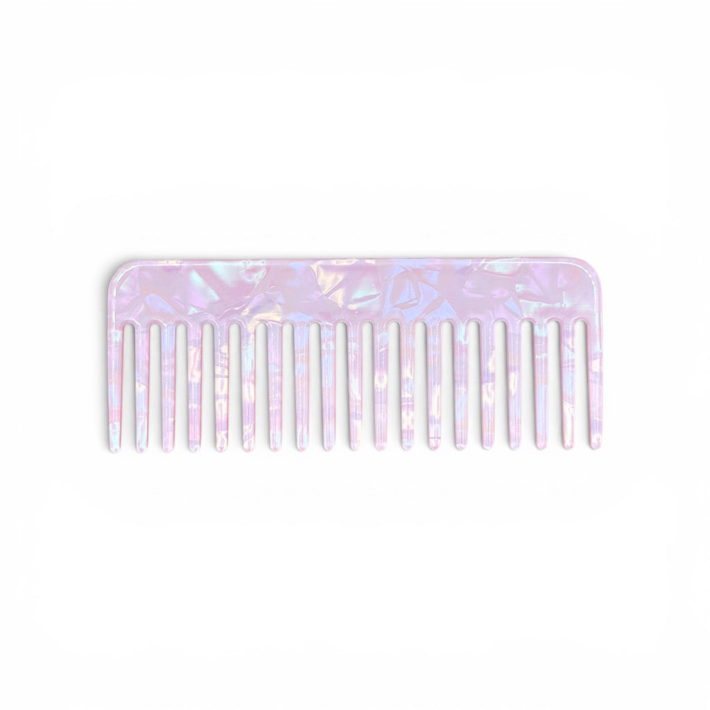 Mermaid Iridescent Wide Tooth Hair Comb