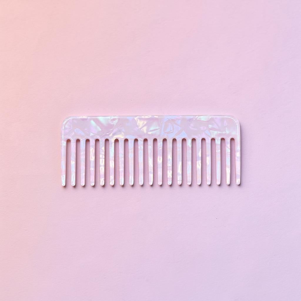 Mermaid Iridescent Wide Tooth Hair Comb