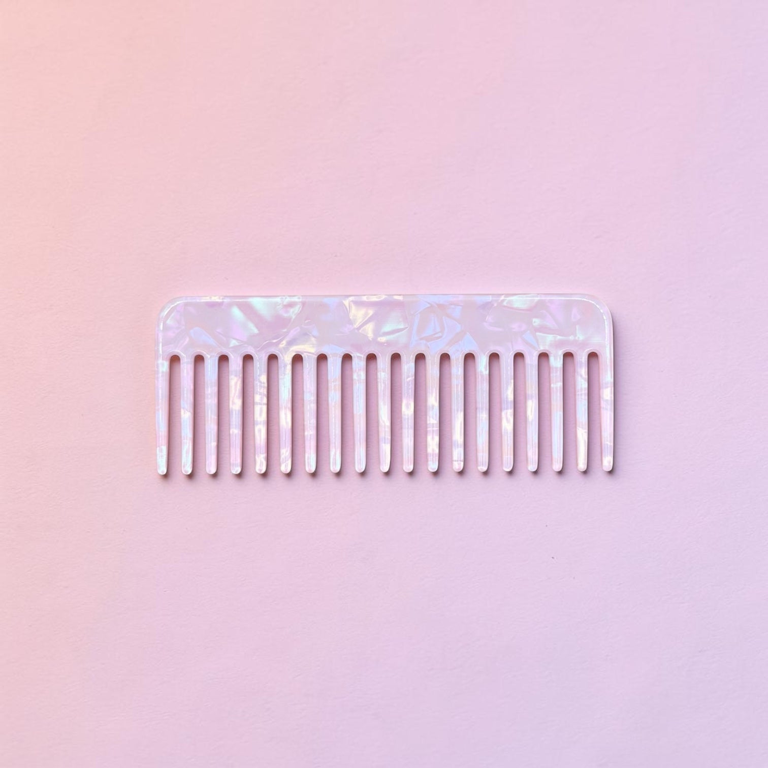 Mermaid Iridescent Wide Tooth Hair Comb