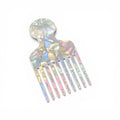 Mermaid Iridescent Afro Pick Comb
