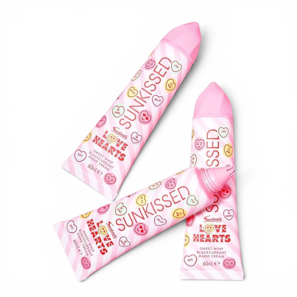 Sunkissed Swizzels Love Hearts Sweet Whip Blackcurrant Hand Cream